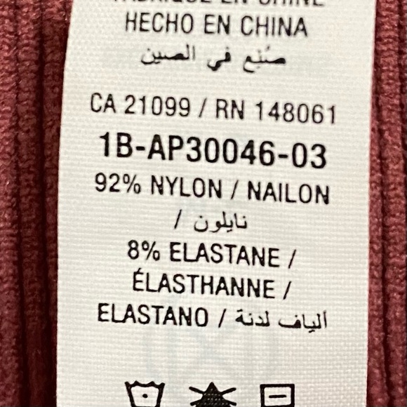 Rose Pink Ribbed Biker Shorts Women’s Size Medium Large - Picture 5 of 6